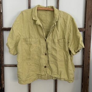 Everlane linen button-up top